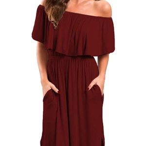 Full length maxi dress with pockets.